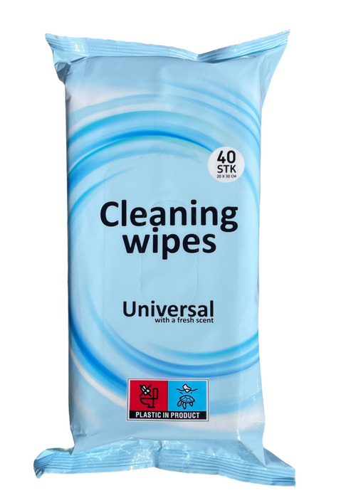 Rengjøringsservietter m/duft 40 stk. - DKI